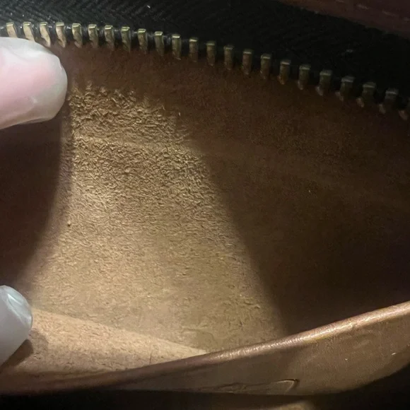 Coach Tan Leather Wristlet with Chain Strap - Picture 2 of 8